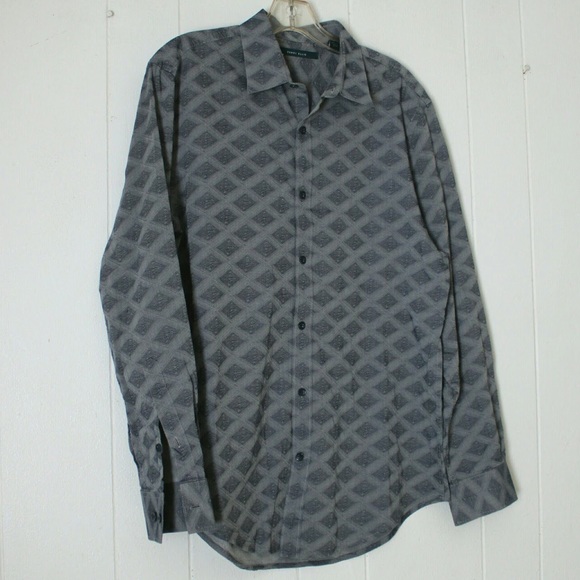 Perry Ellis Long-Sleeve Button-up Casual Shirt - Picture 1 of 5